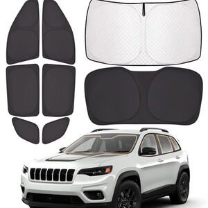 New 8pc. Sunshades for Jeep Grand Cherokee 2014-2023